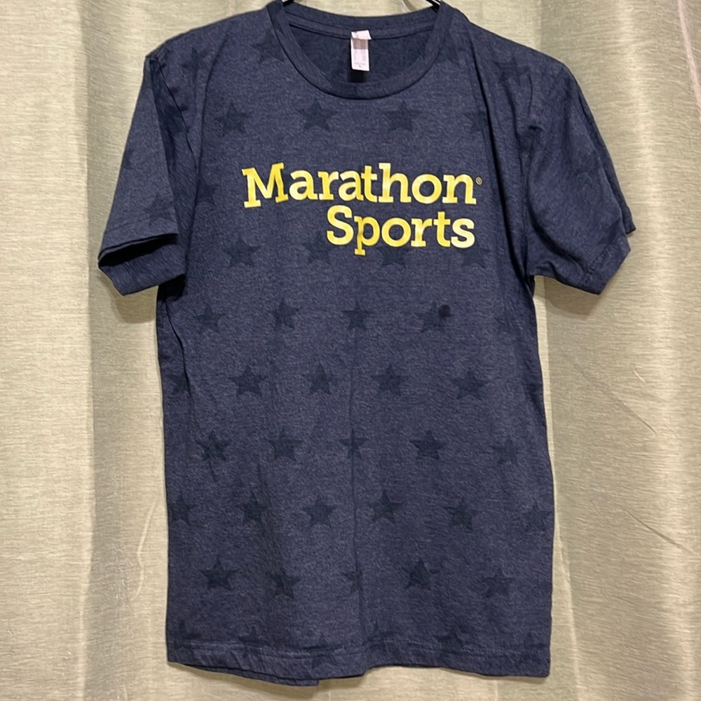Marathon Sports Men’s Small Blue/Grey Star T-Shirt Code Five L.A.T. Apparel
